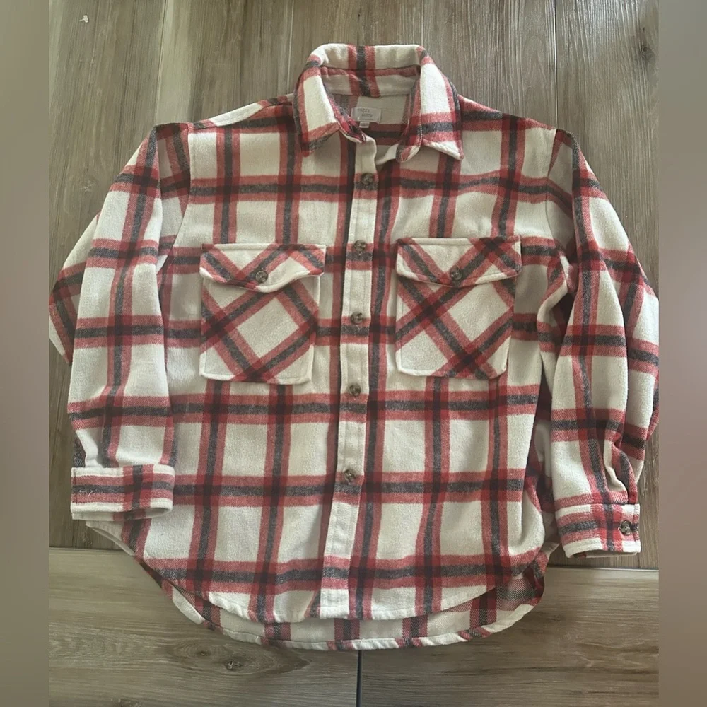 Dizzy Lizzy Los Angeles Plaid Flannel Shirt L - Picture 1 of 7